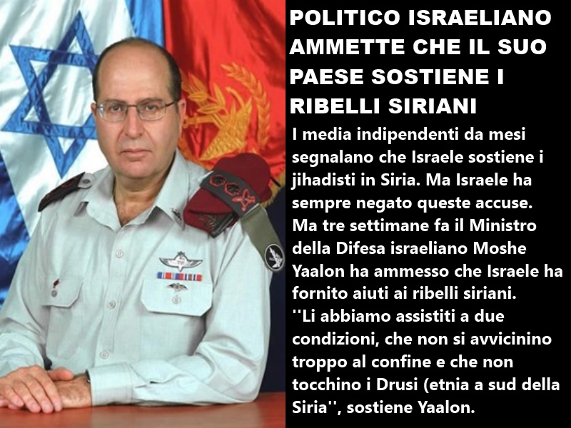 No A Massoneria E Nwo Macerata POLITICO ISRAELIANO AMMETTE CHE IL SUO 