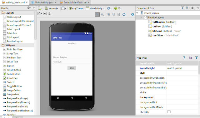 Android Studio Membuat Aplikasi SMS