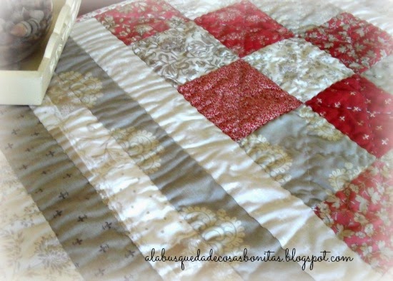 Camino de mesa en patchwork