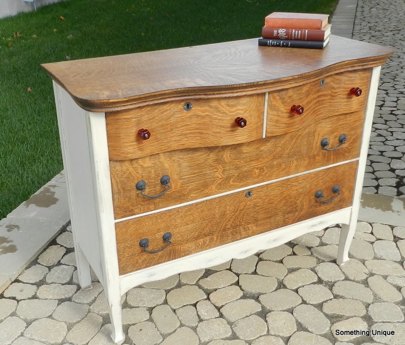 Crafty in Canada My half and half antique dresser
