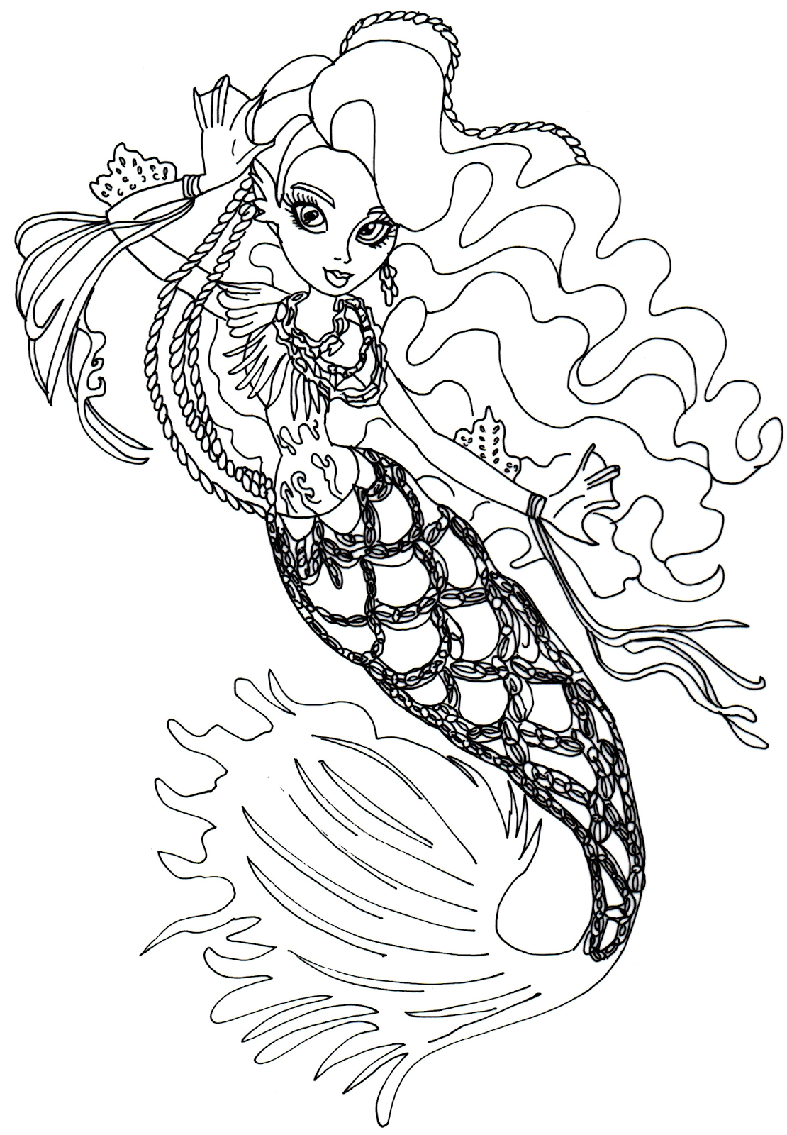 Free Printable Monster High Coloring Pages June 2014