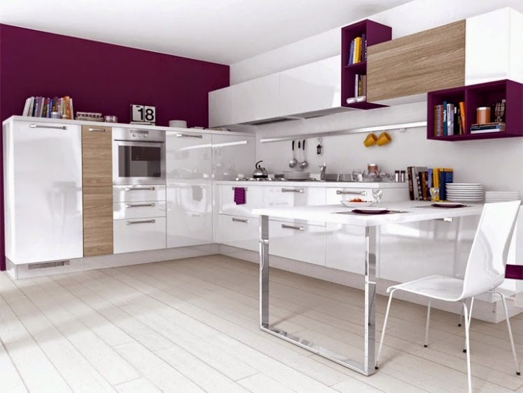 white gloss kitchen designs