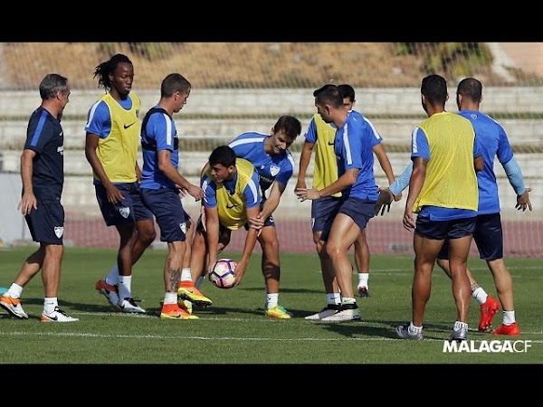 Málaga, entrenamiento con la vuelta de Koné, Charles y Kuzmanovic