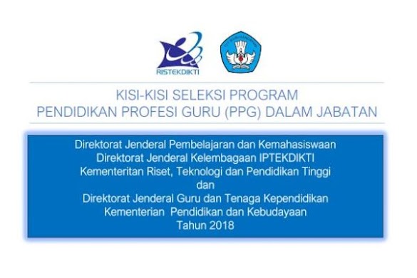 KisiKisi Soal Pretest Ppg Dalam Jabatan Tahun 2018