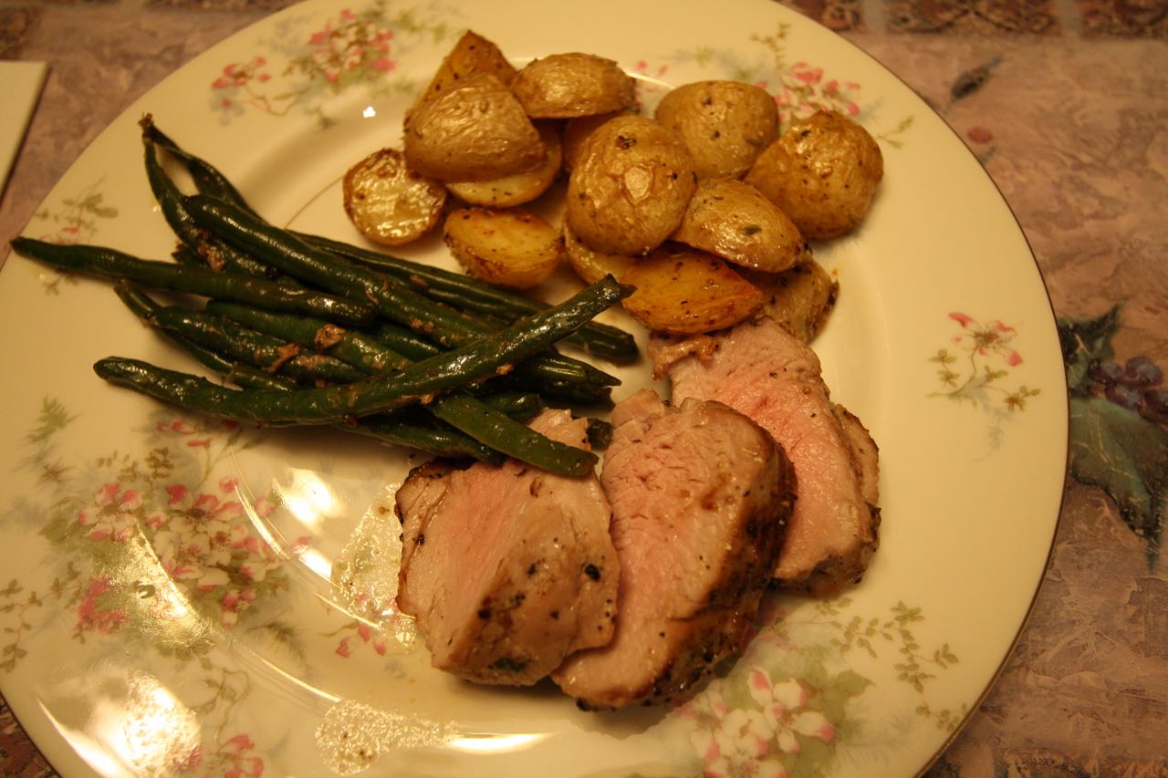 The Roediger House Meal No. 1402 OnePan Pork Tenderloin with Green