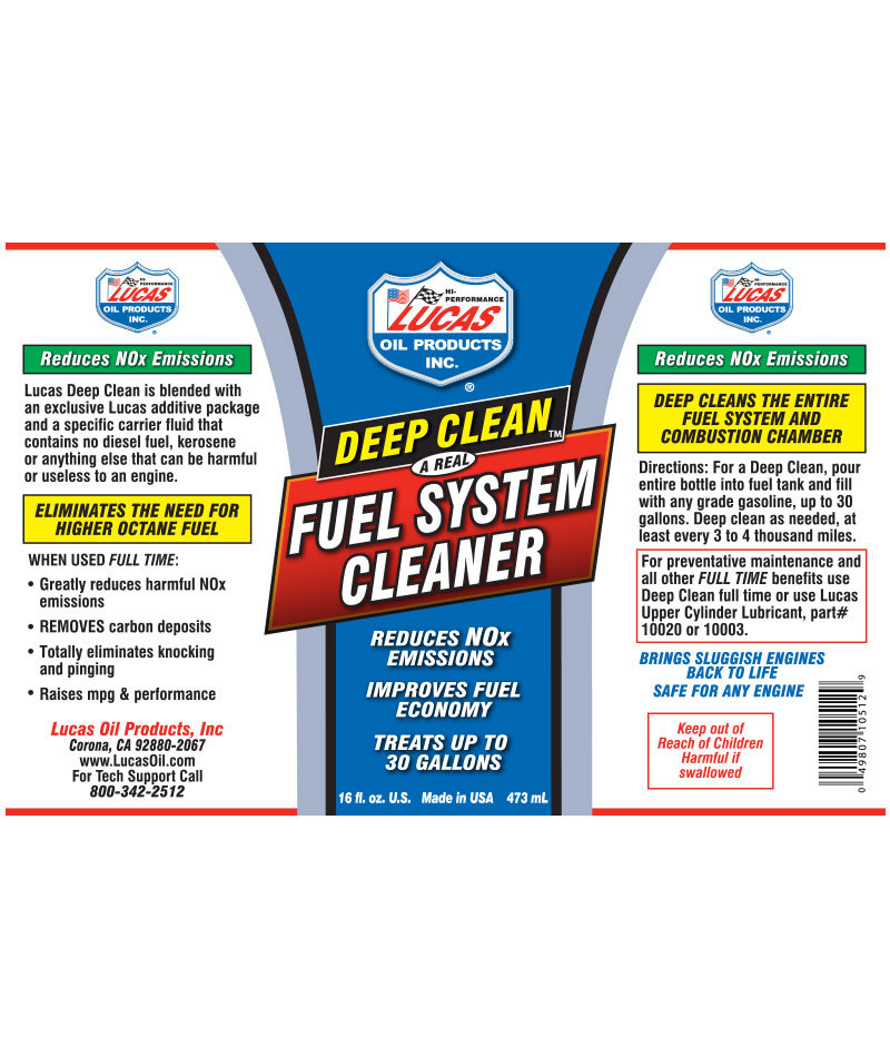 TOPSOUND PERFORMANCE Lucas Deep Clean Fuel System Cleaner