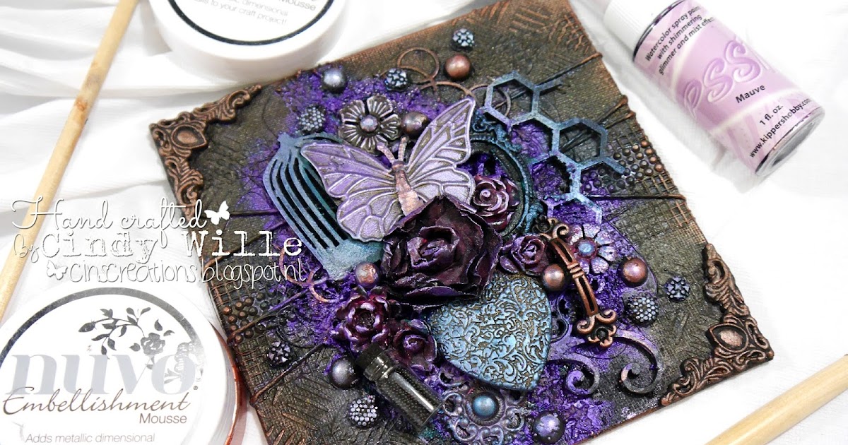 Mixed Media Mini Canvas Cin's creations