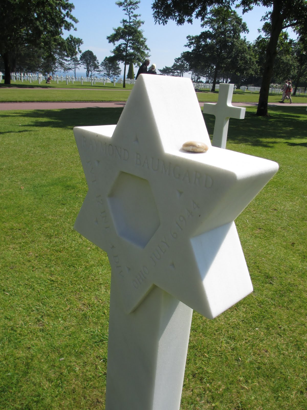 School For Us Visiting DDay Sites in Normandy American Cemetery