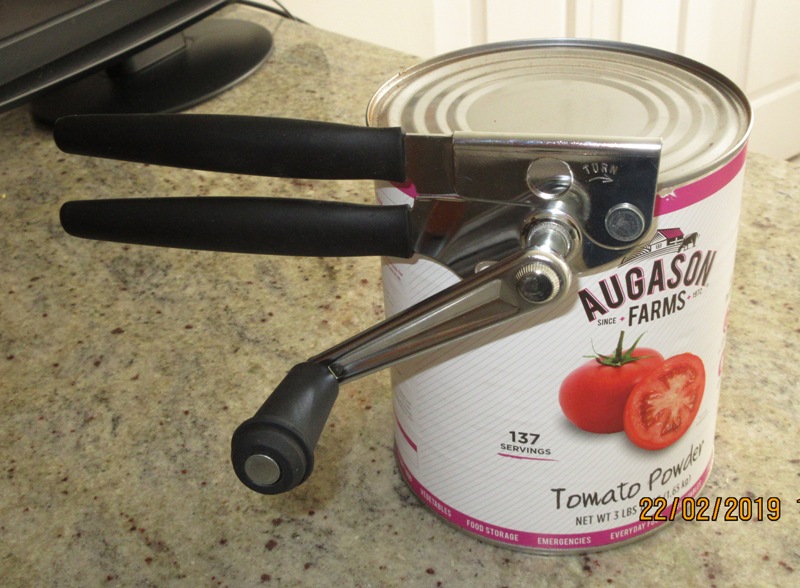 Living Prepared Can Openers and 10 Cans