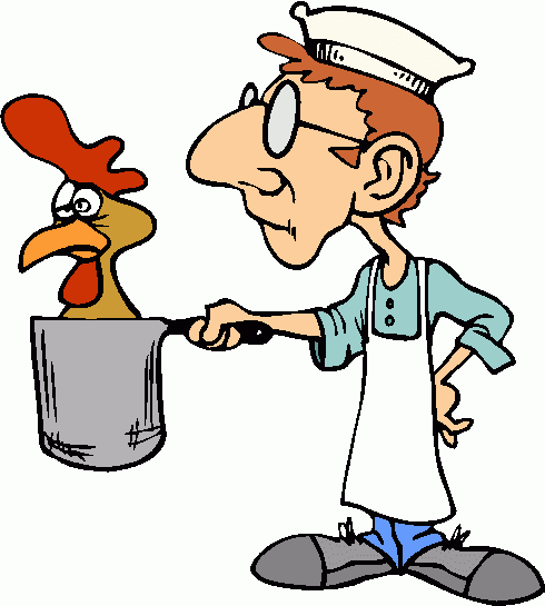 chicken eating clipart - photo #36