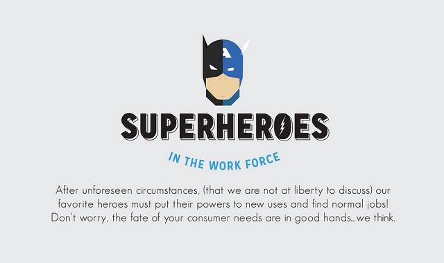 Image: Superheroes in the Work Force #infographic