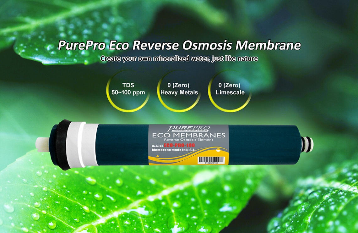 PurePro Eco RO Membrane The new Generation RO membrane with a Mineral