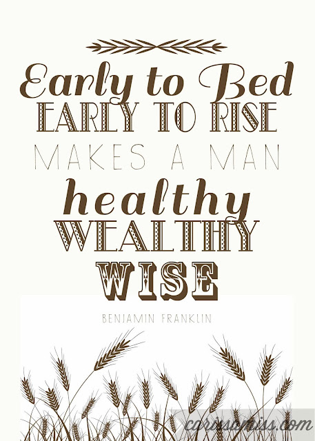 Carissa Miss: Early to Bed Printable