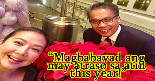 Magbabayad lahat ng may atraso sa atin this year hahaha - Korina Sanchez