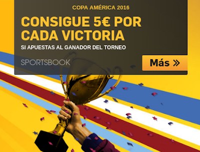 betfair gana 5 euros por cada victoria equipo elegido ganador Copa America 2016 betfair gana 5 euros por cada victoria equipo elegido ganador Copa America 2016