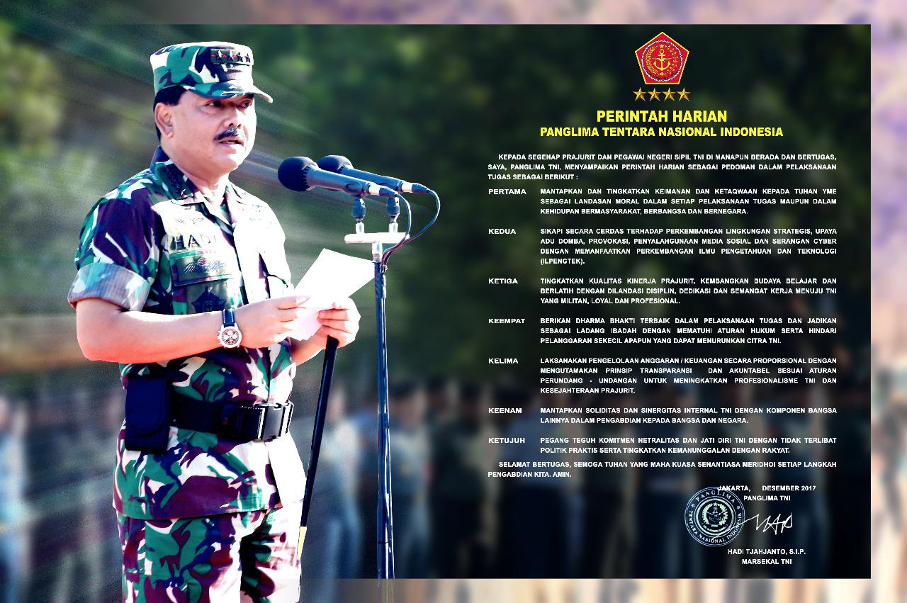 PERINTAH HARIAN PANGLIMA TNI