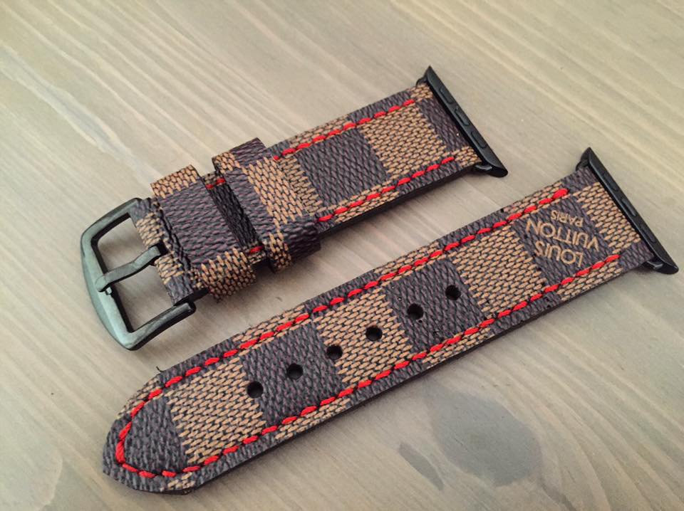 Kastantona Strap Maker: LOUIS VUITTON DAMIER FOR APPLE WATCH