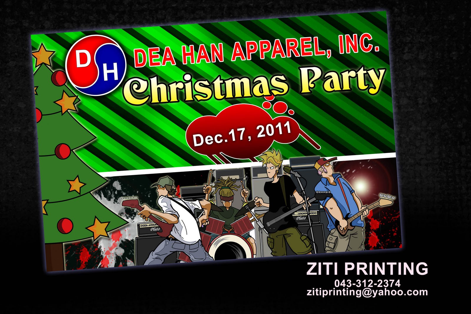 Christmas banner pvc GraphFreak: Christmas party banner design
