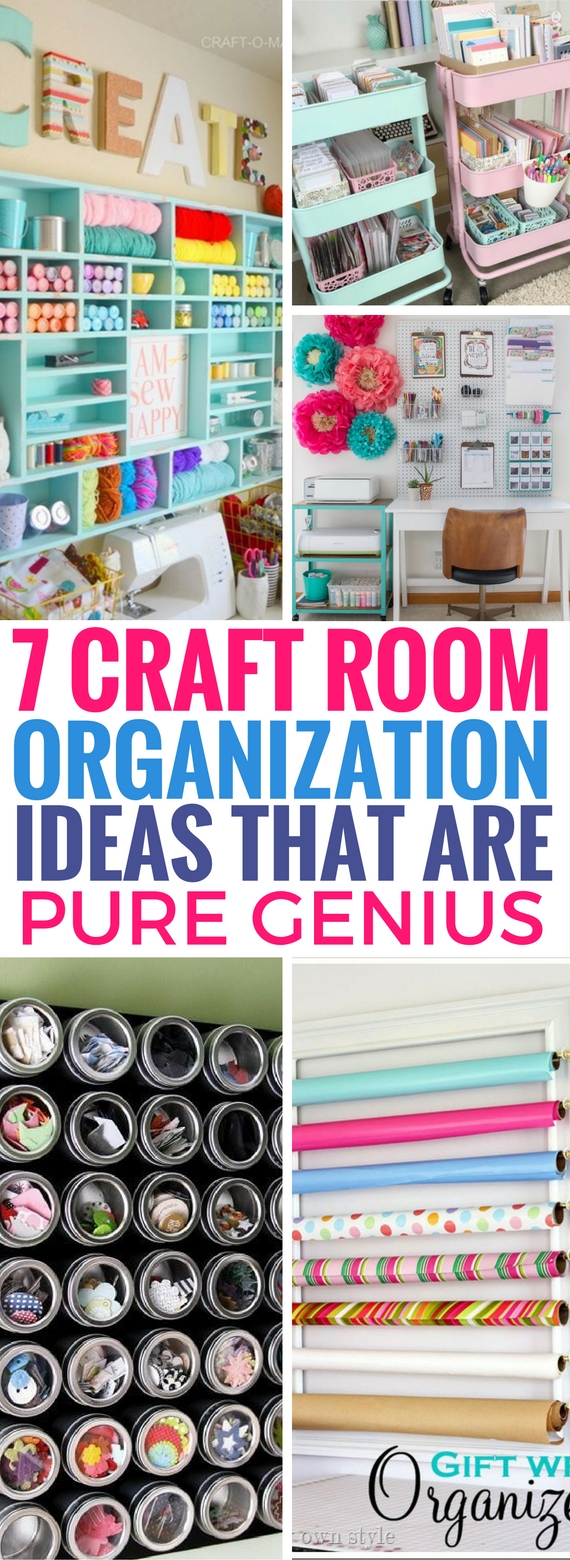 7 Craft Room Organization Ideas That Are Pure Genius - Craftsonfire