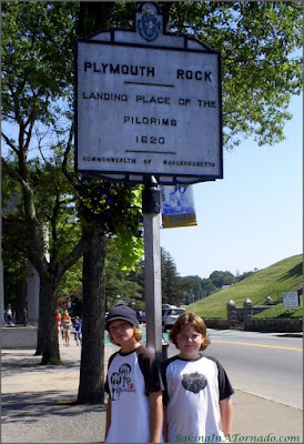 Plymouth Rock, Plymouth MA | Picture property of www.BakingInATornado.com | #freedom #independence