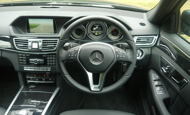 Mercedes-Benz E300 Hybrid cockpit