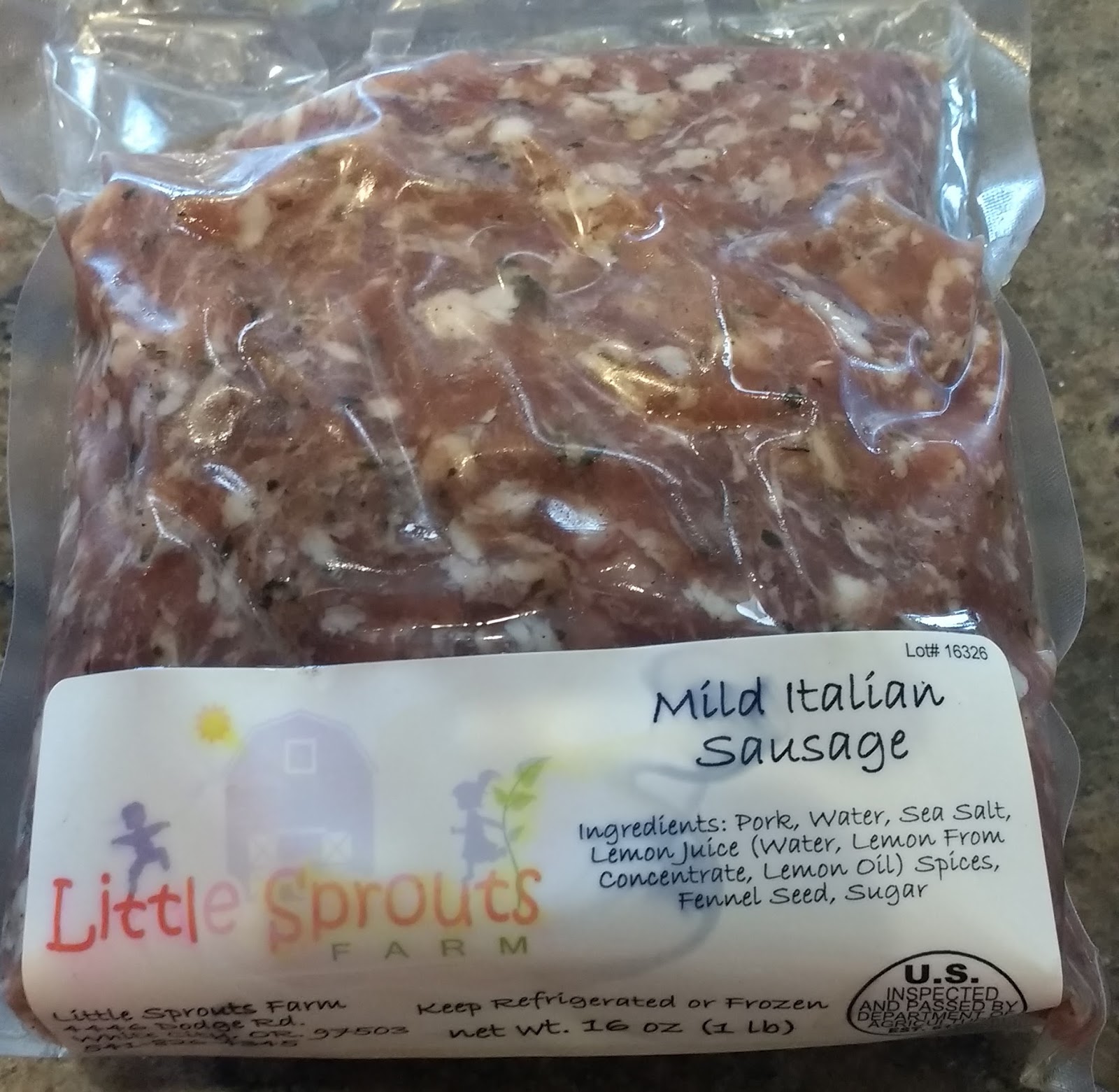 Life With Little Sprouts Farm: New Product! Mild Italian Bulk Sausage!