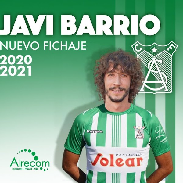 Oficial: Atlético Sanluqueño, llega Javi Barrio Oficial: Atlético Sanluqueño, llega Javi Barrio