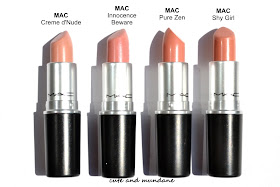 Cute and Mundane: MAC Pure Zen lipstick review + swatches