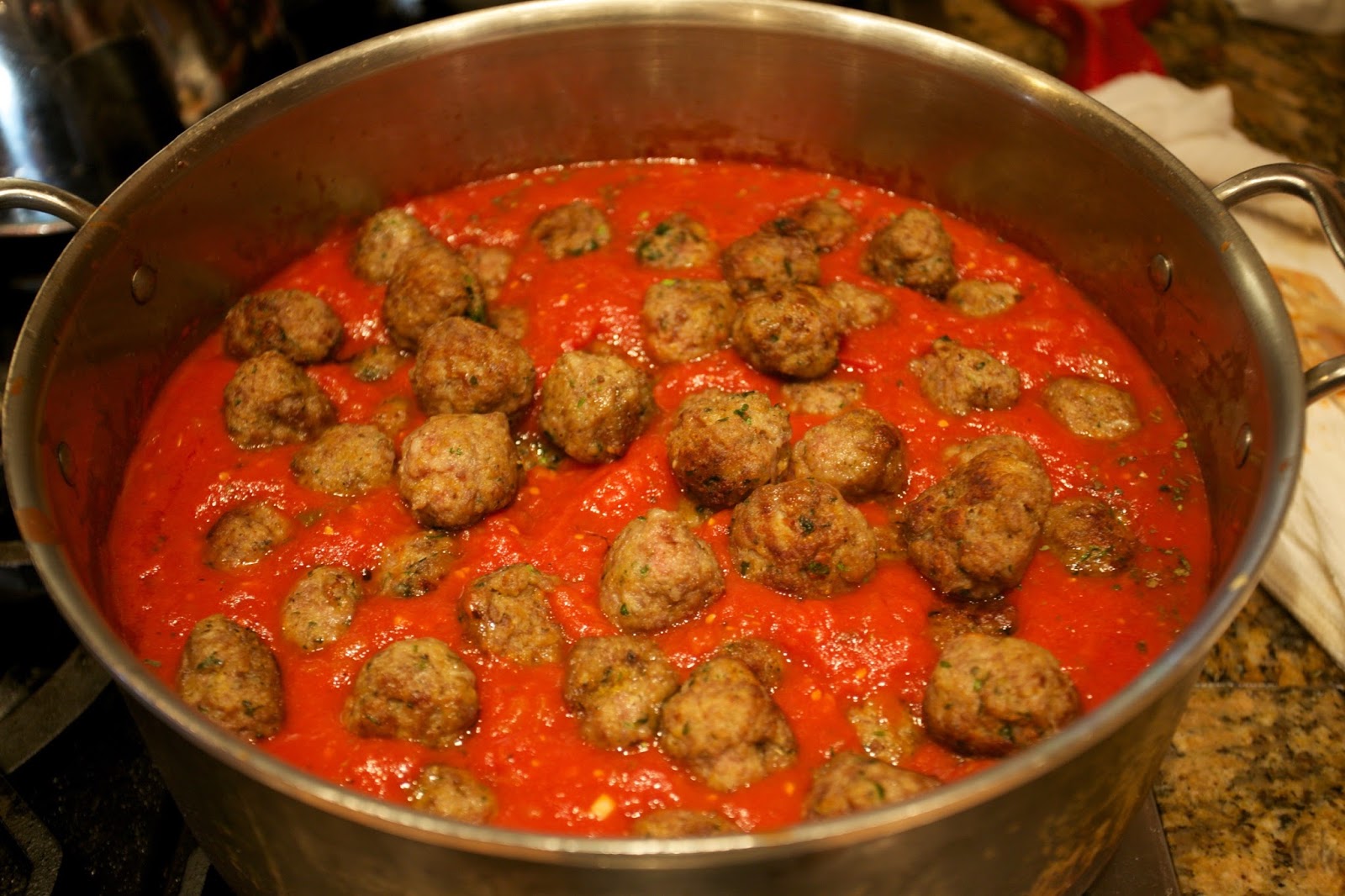 San Marzano Spaghetti Sauce and Meatballs