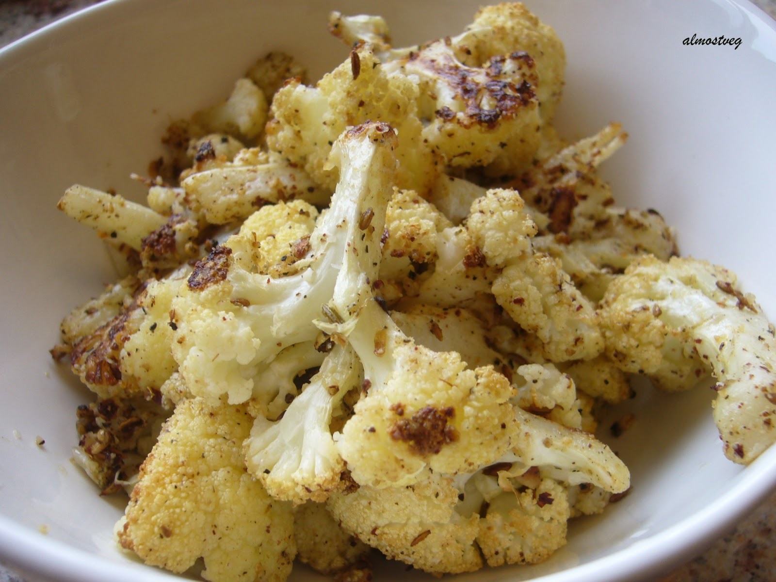 Roasted cauliflower with dukkah