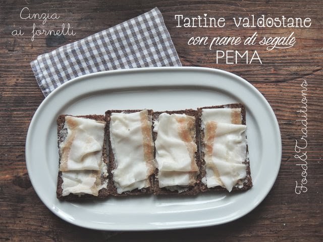 tartine valdostane con pane di segale