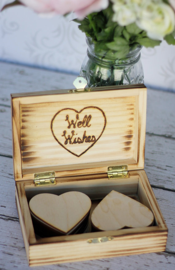 Rustic Chic Well Wishes Box Personalized Decor Unxia