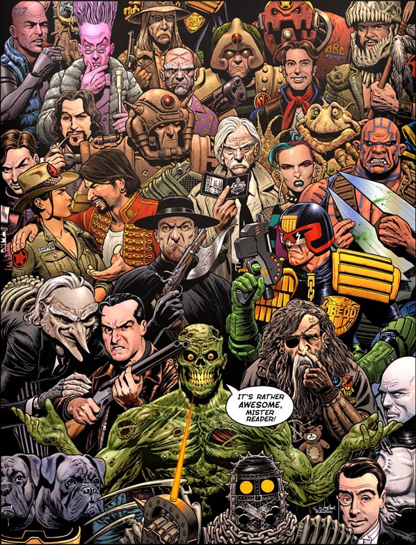 Chris Weston covers Bolland for 2000AD's 35th birthday celebrations.