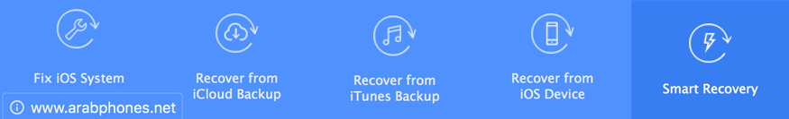 خيارات استعادة الملفات على برنامج iMyFone D-Back