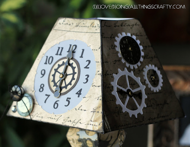 Paper Clock Lamp | SVGCuts Challenge Entry