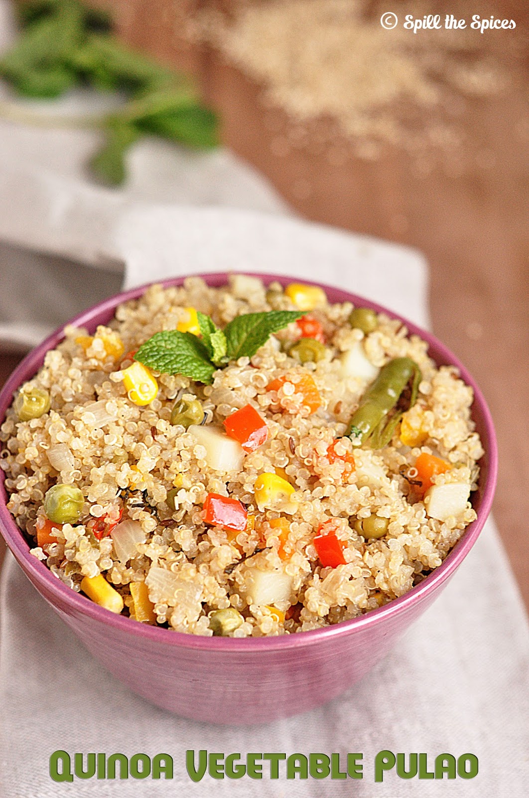 Quinoa Vegetable Pulao Spill the Spices