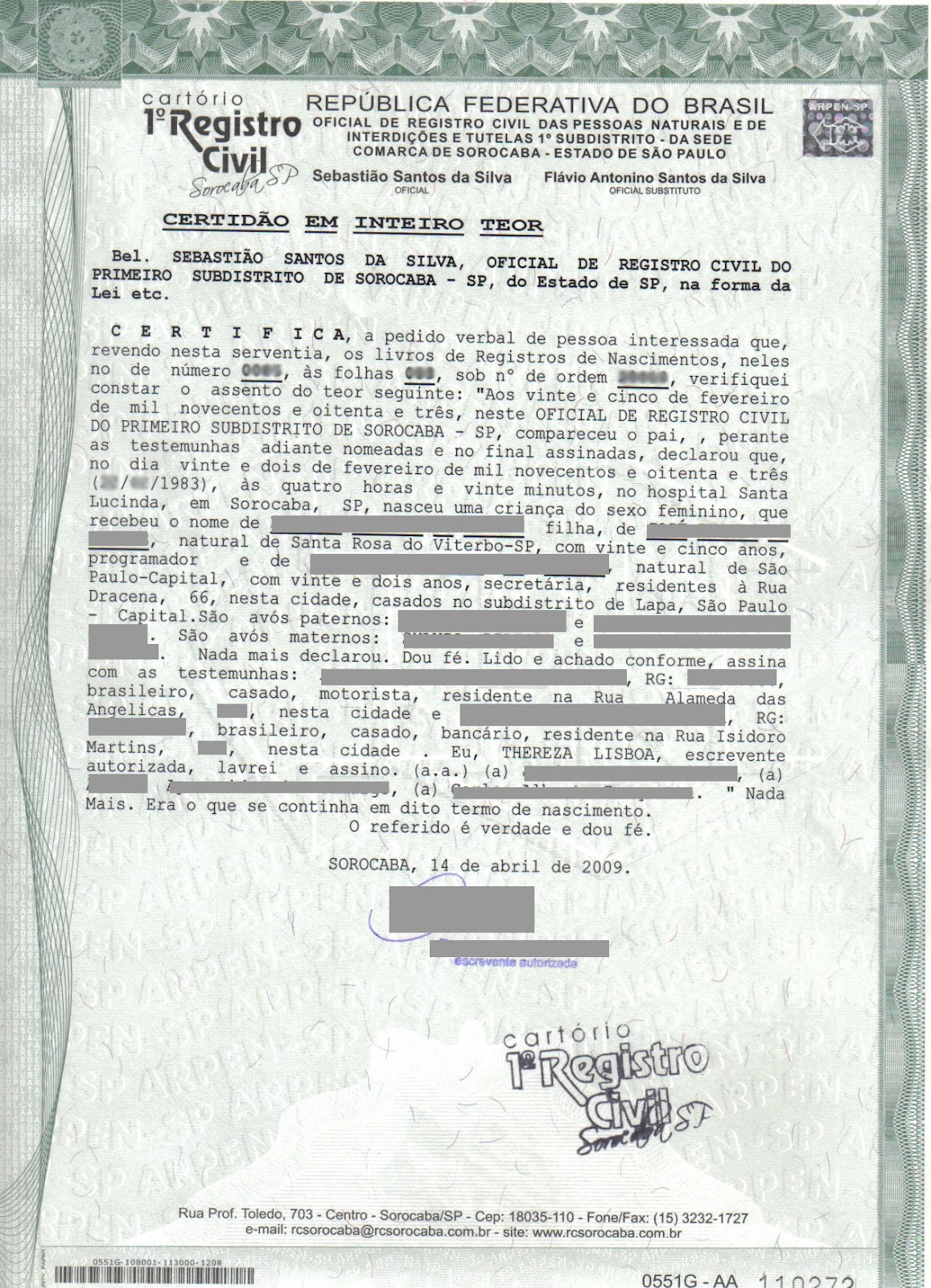 [DUVIDA GERAL] Certidoes simples ou em inteiro teor? Minha Saga por Fabio Barbiero