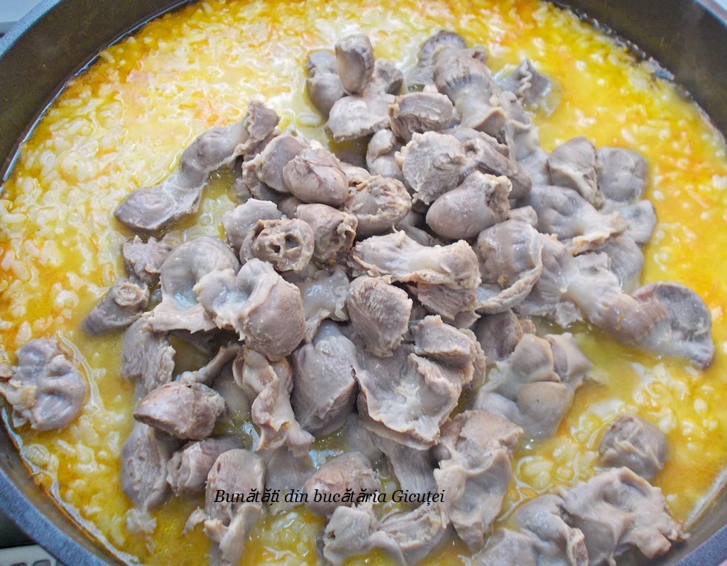 Pilaf cu inimi si pipote Bunătăți din bucătăria Gicuței