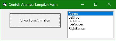 Cara Membuat Animasi Form Show dengan Visual Basic 6.0