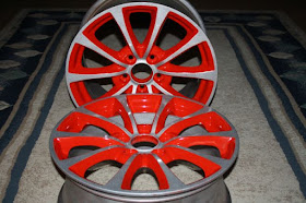 powder coating two toone rim wheel