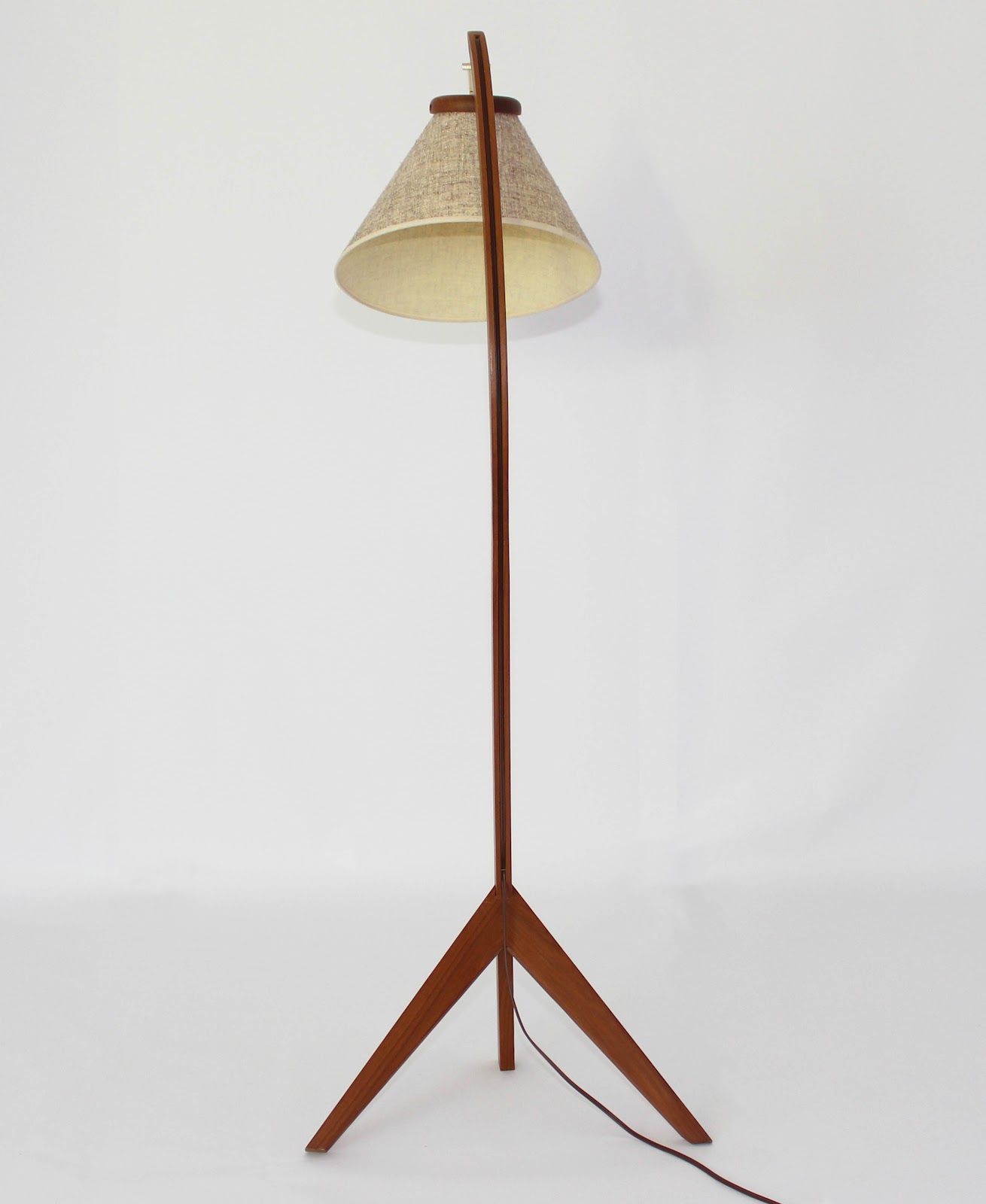 Mansion Decor: Mid Century Danish teak Bow Floor Lamp