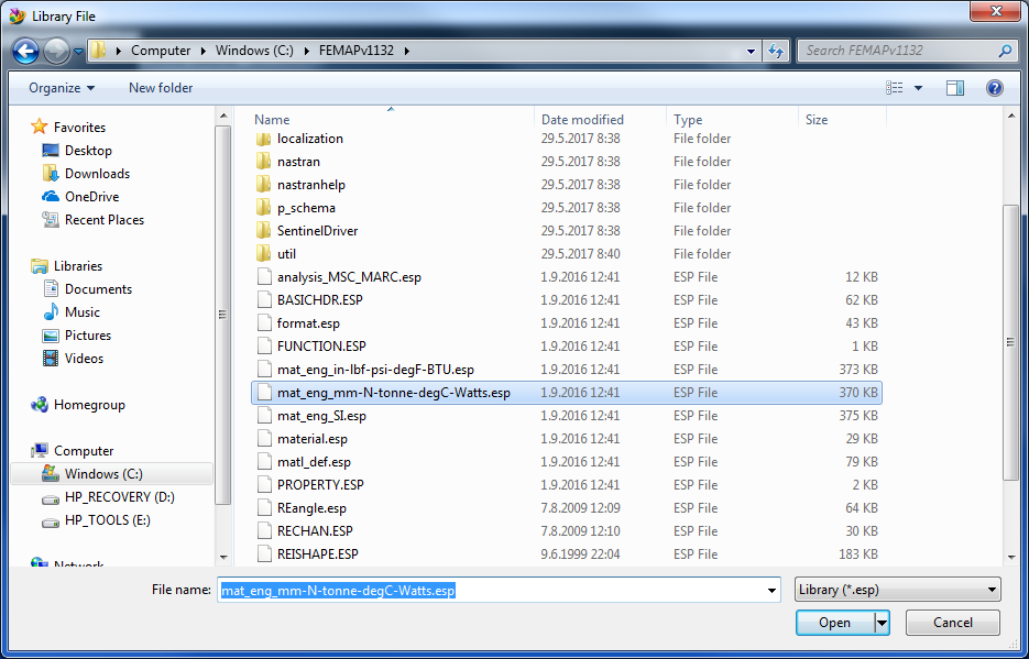 How to define a Material model in Femap?