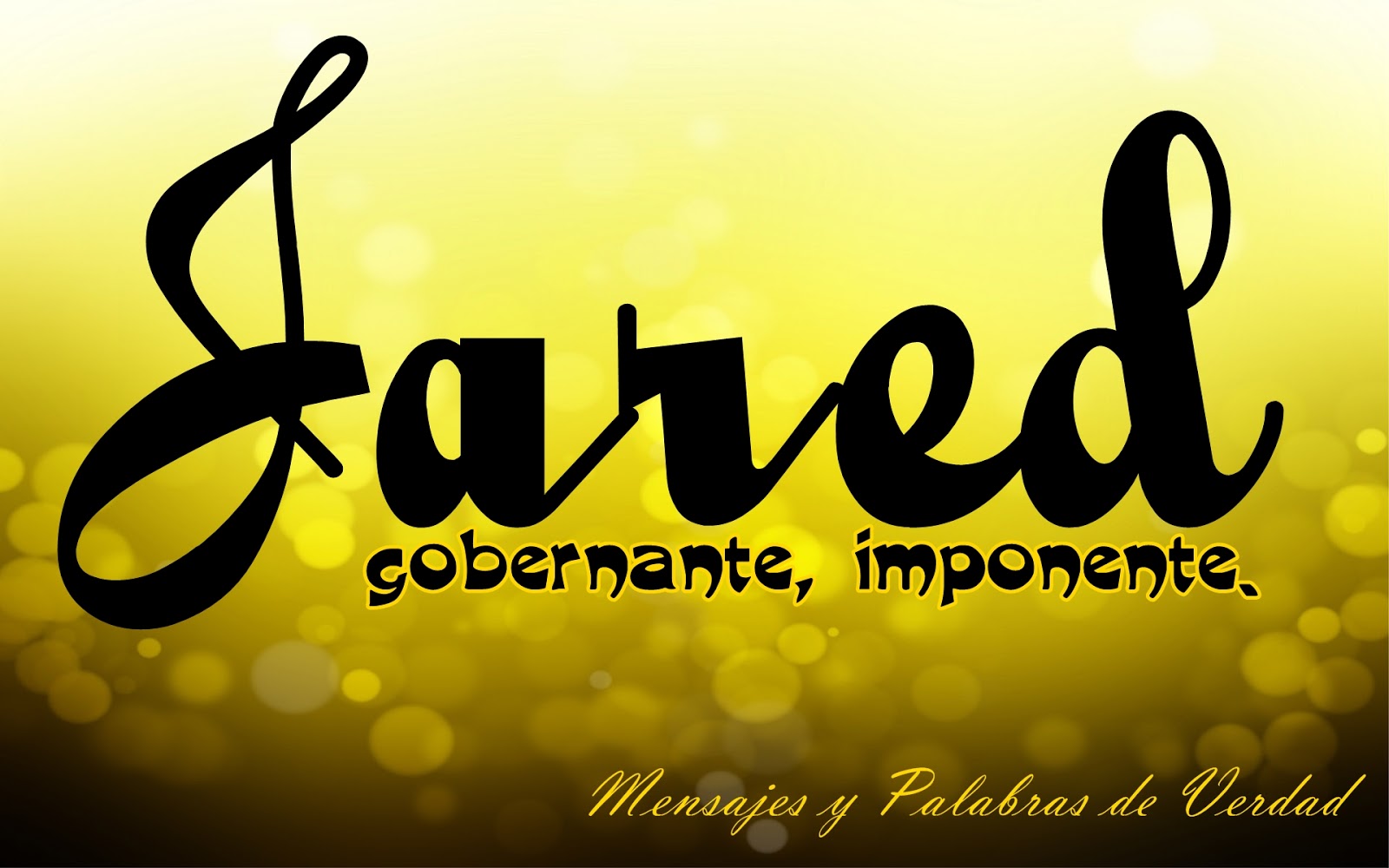 Mensajes y Palabras de Verdad NOMBRES