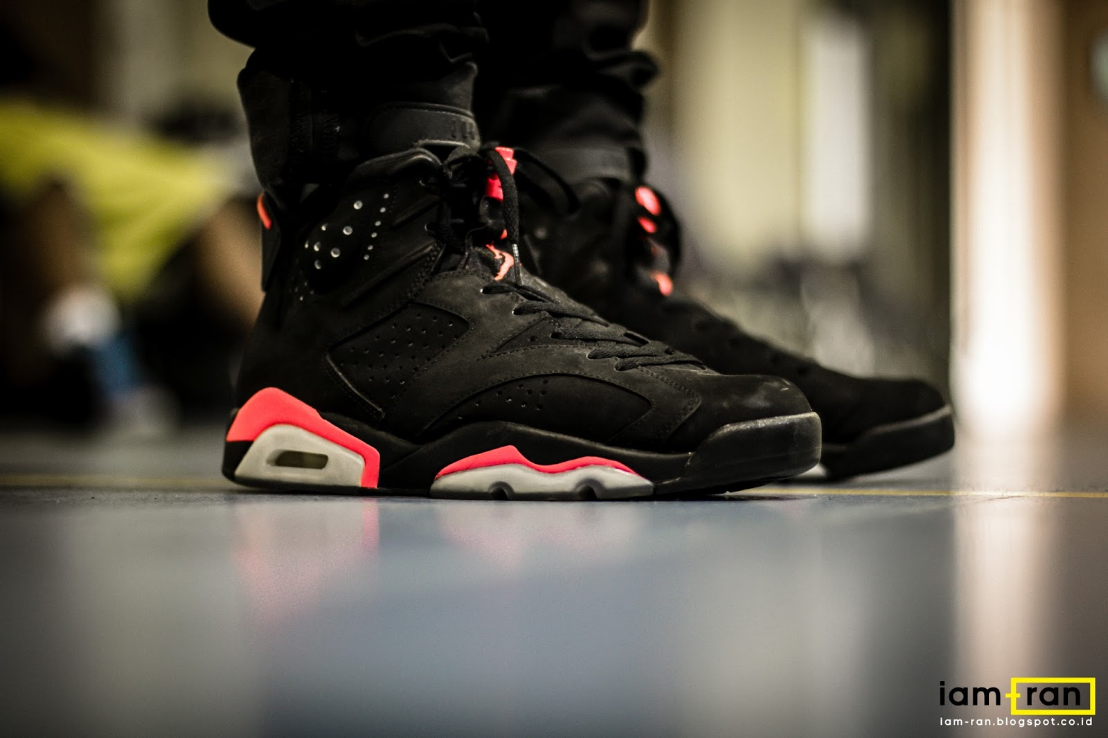 infrared jordan 6 on feet