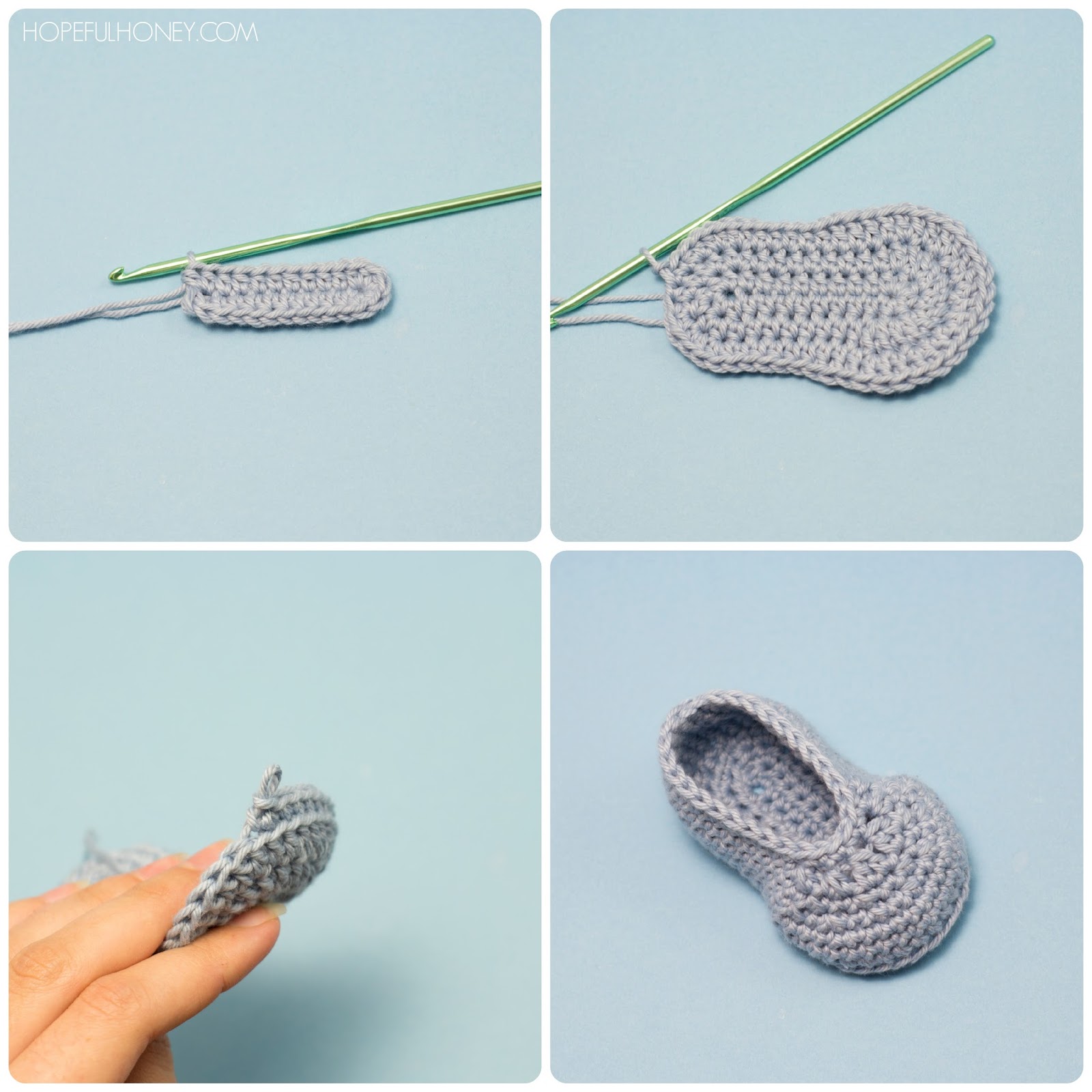 Crochet Baby Shoe Sole Pattern