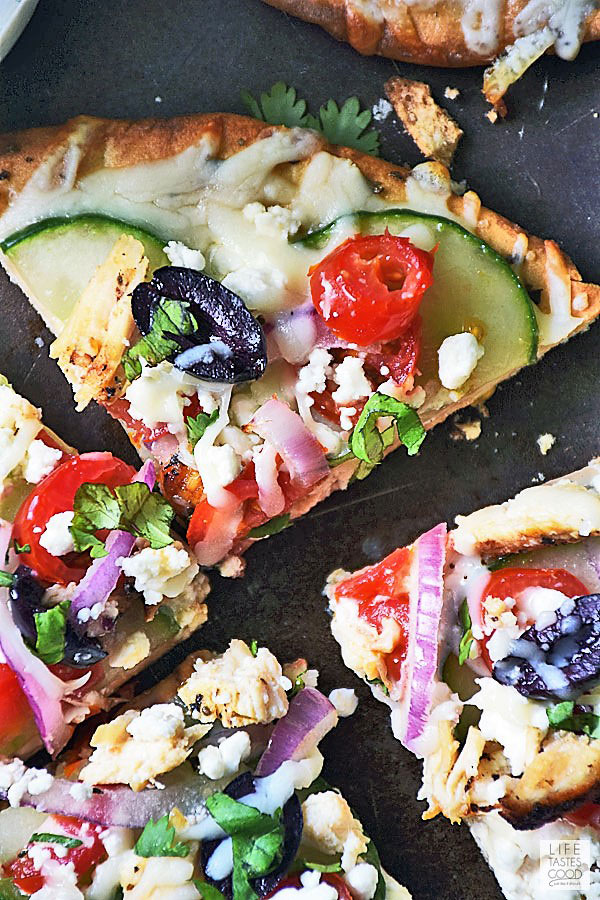 Greek Pita Pizza Life Tastes Good