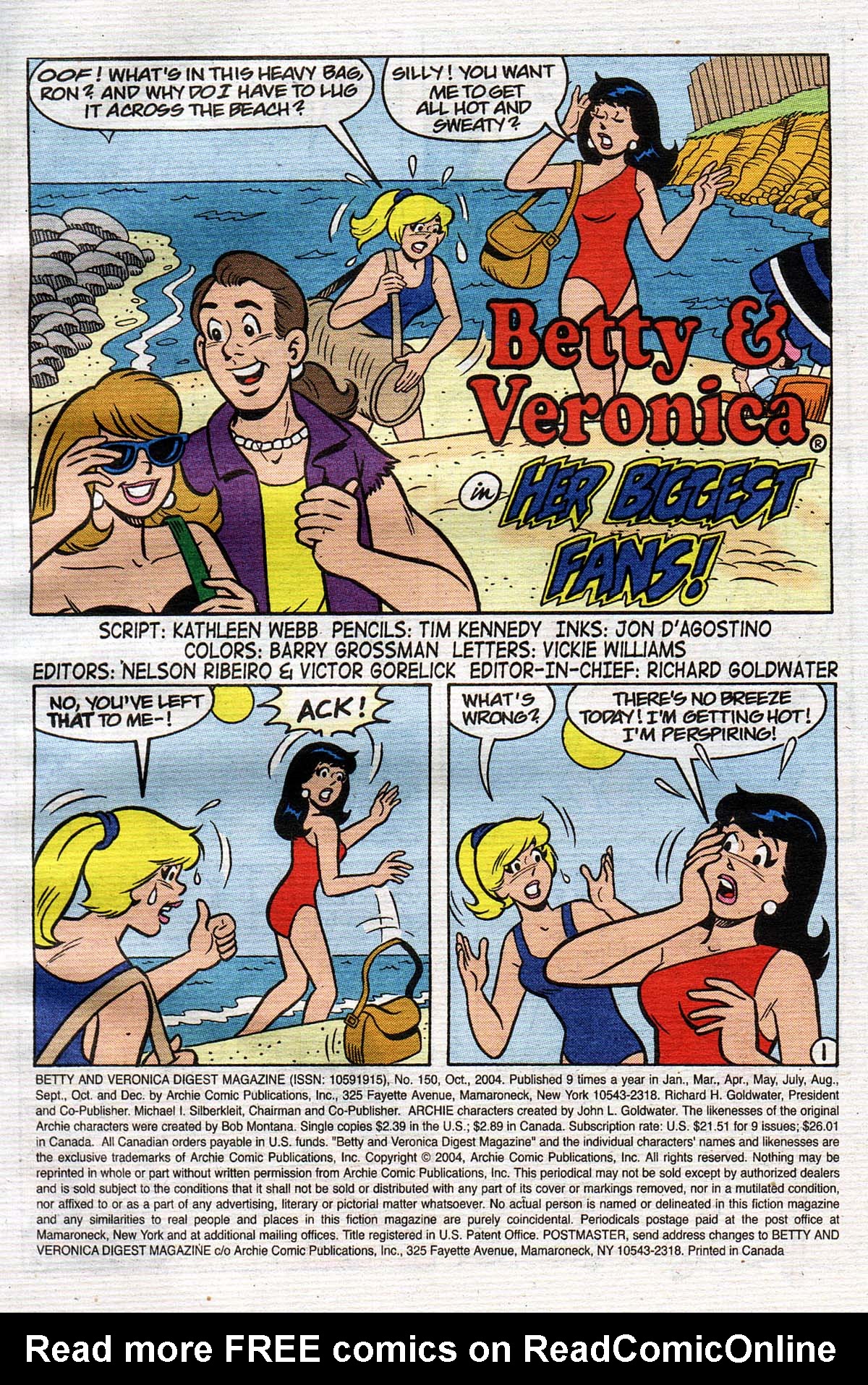 Read online Betty and Veronica Digest Magazine comic -  Issue #150 - 3