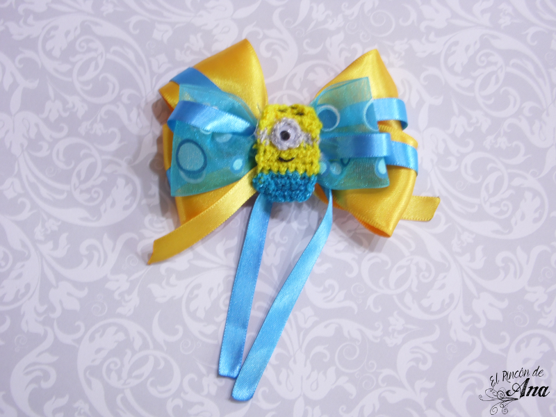Moños para niña de los Minion