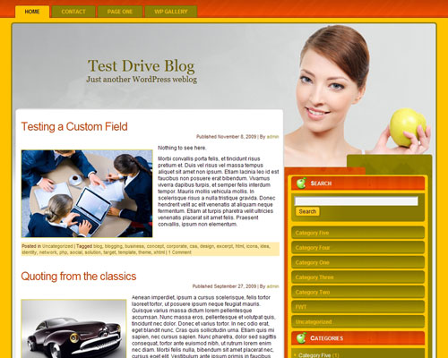Free Wordpress Theme - Apple Diet Free Wordpress Theme - Apple Diet