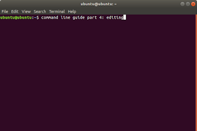 Ubuntu Command Lines for Beginners Part 4: Editing
